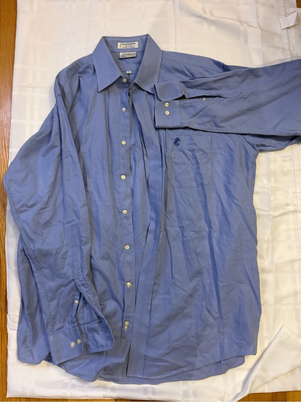 Disney Blue Men's Button-Down Shirt